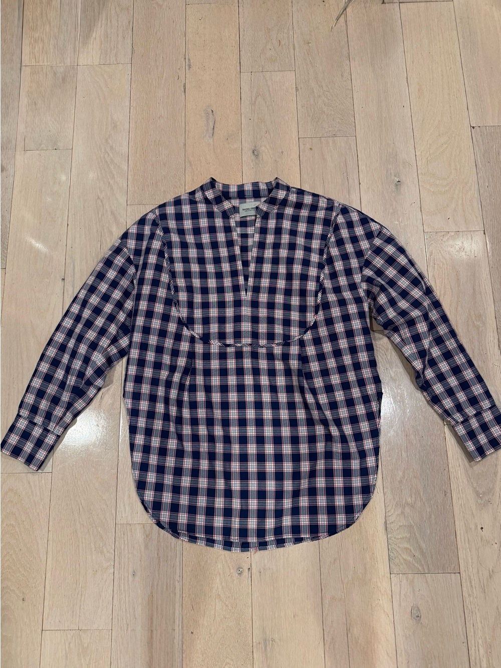 Rachel Comey Navy, White & Red Plaid Shirt